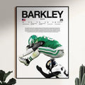 Saquon Barkley Football Wall Poster