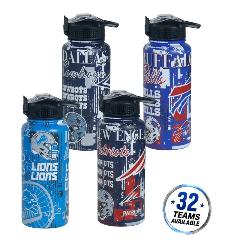 NFL Stainless Steel Water Bottle