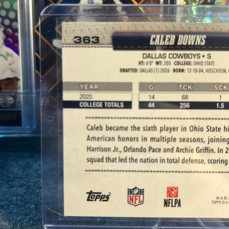 Caleb Downs Rookie Football Card