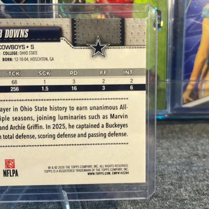 Caleb Downs Rookie Football Card