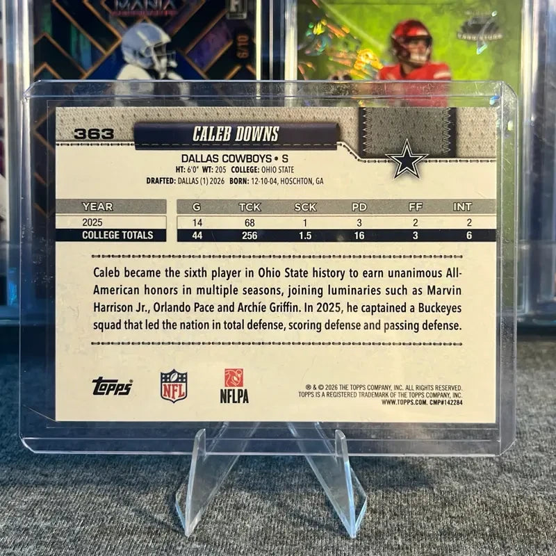 Caleb Downs Rookie Football Card