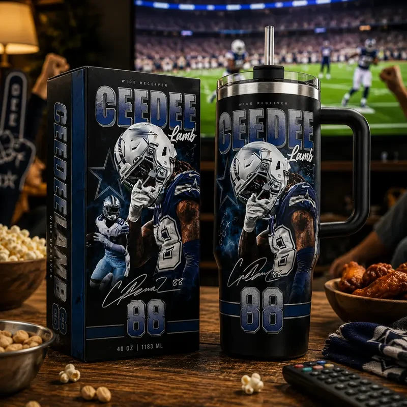 Ceedee Lamb Cowboys Insulated Tumbler