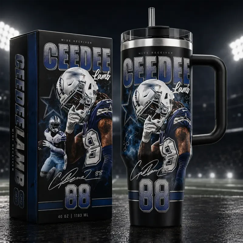 Ceedee Lamb Cowboys Insulated Tumbler
