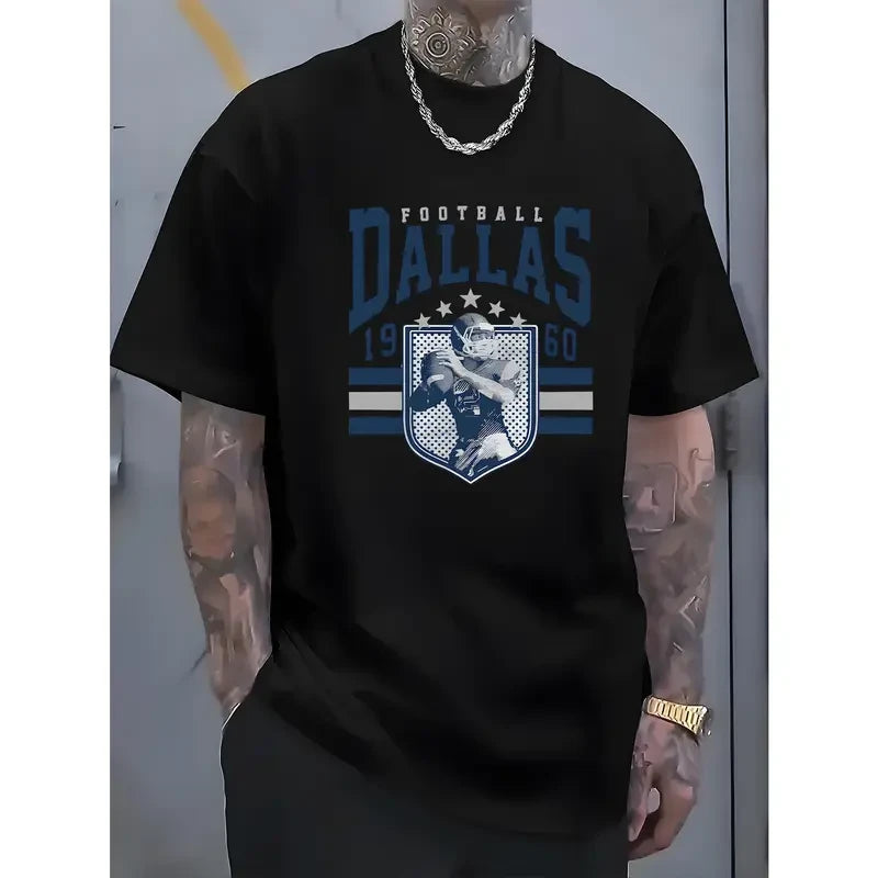 Printed Cotton Dallas T-Shirt