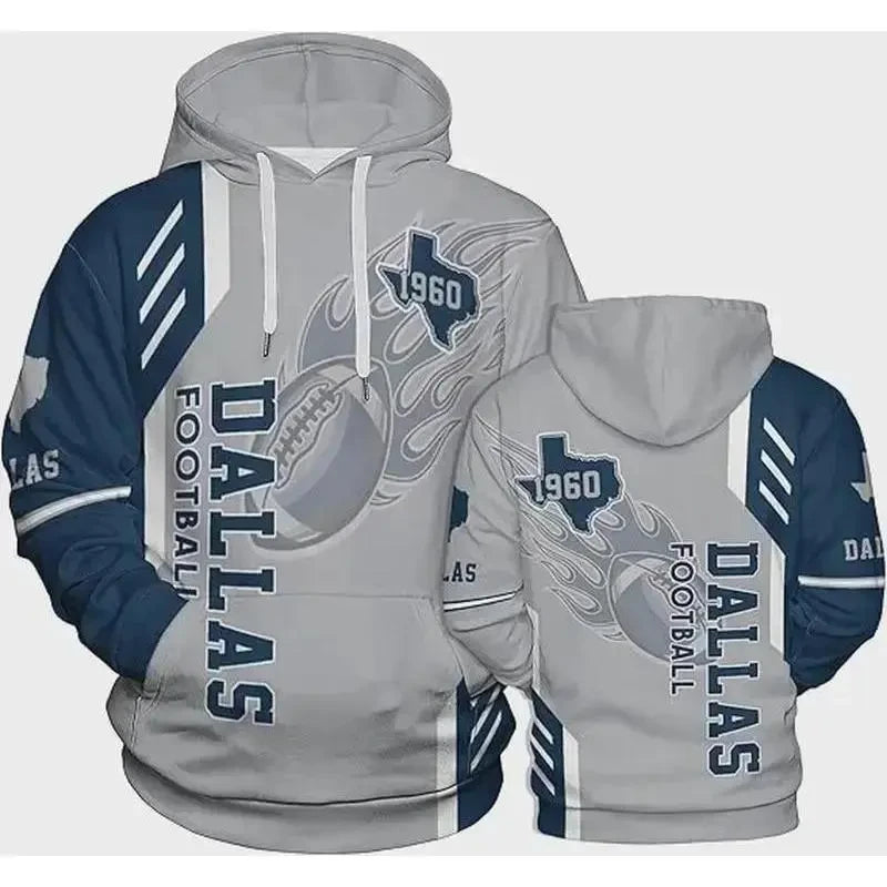 Dallas Team Football 3D Hoodie