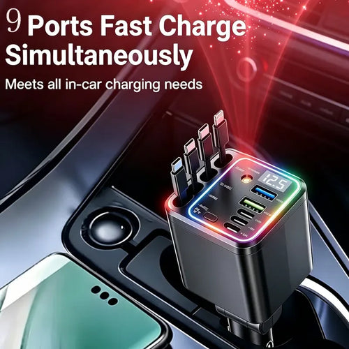 Compact Retractable Car Charger