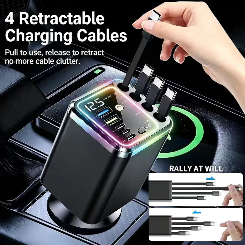 Compact Retractable Car Charger