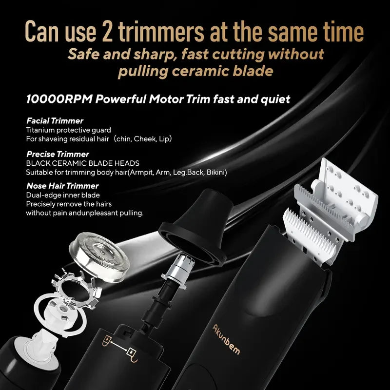 Waterproof Electric Groin Hair Trimmer