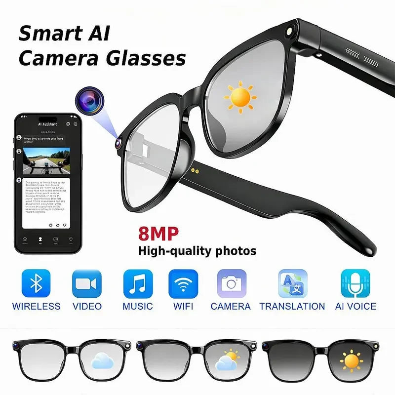 Smart AI Camera Glasses