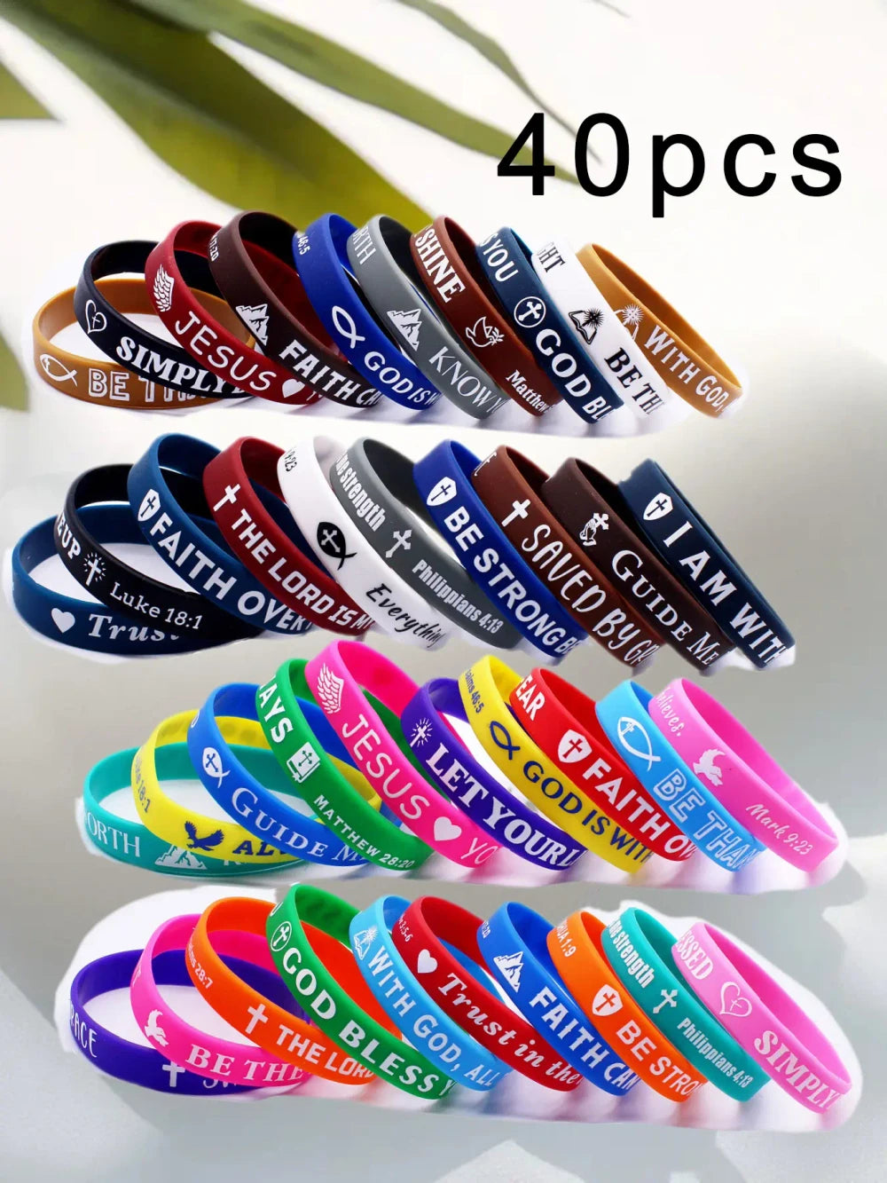 Silicone Bible Verse Bracelets