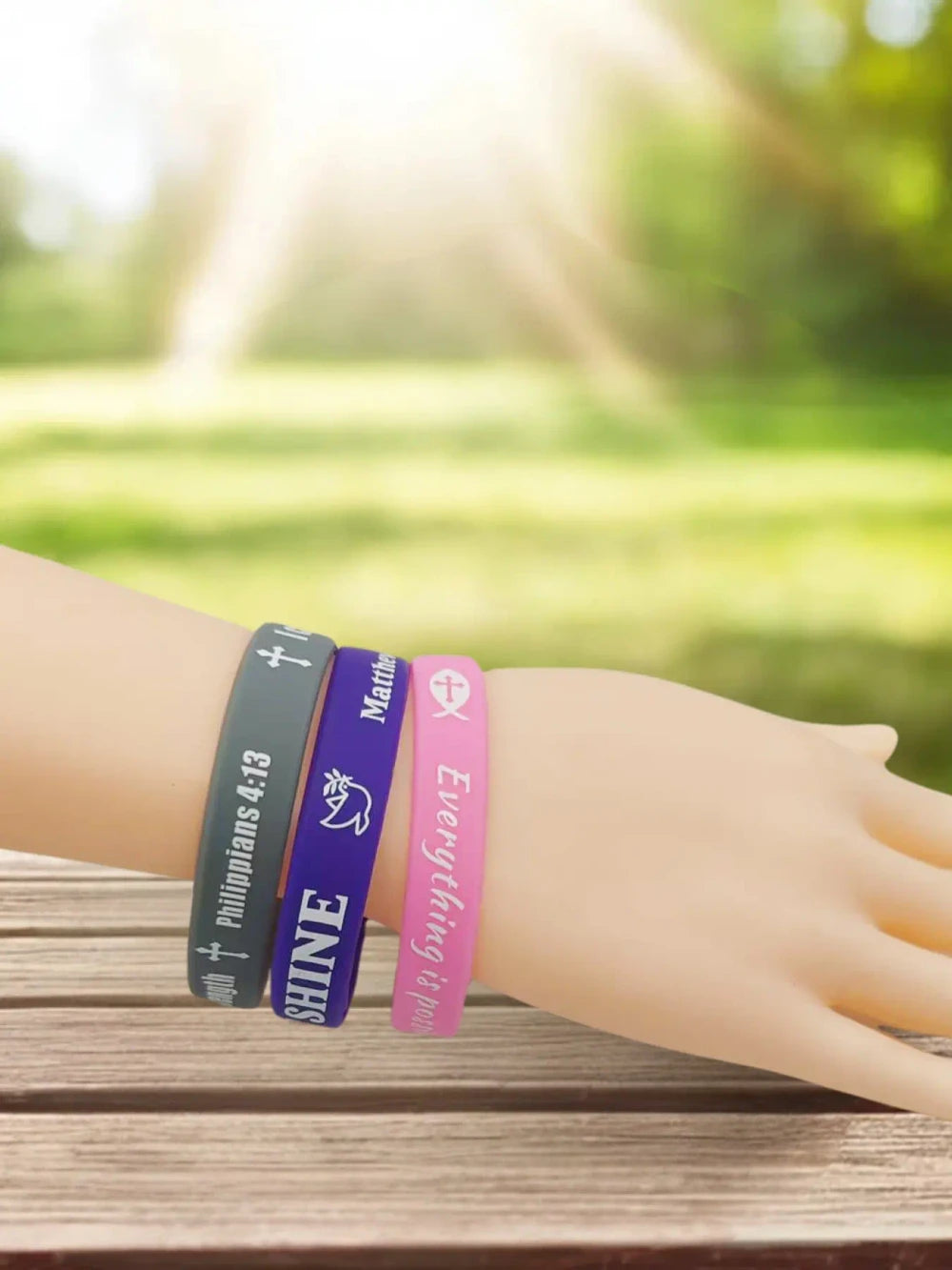 Silicone Bible Verse Bracelets