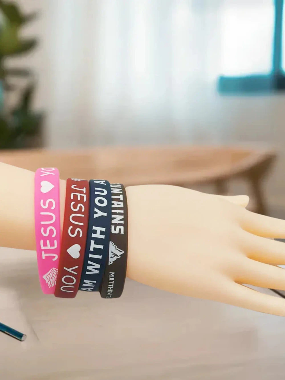 Silicone Bible Verse Bracelets