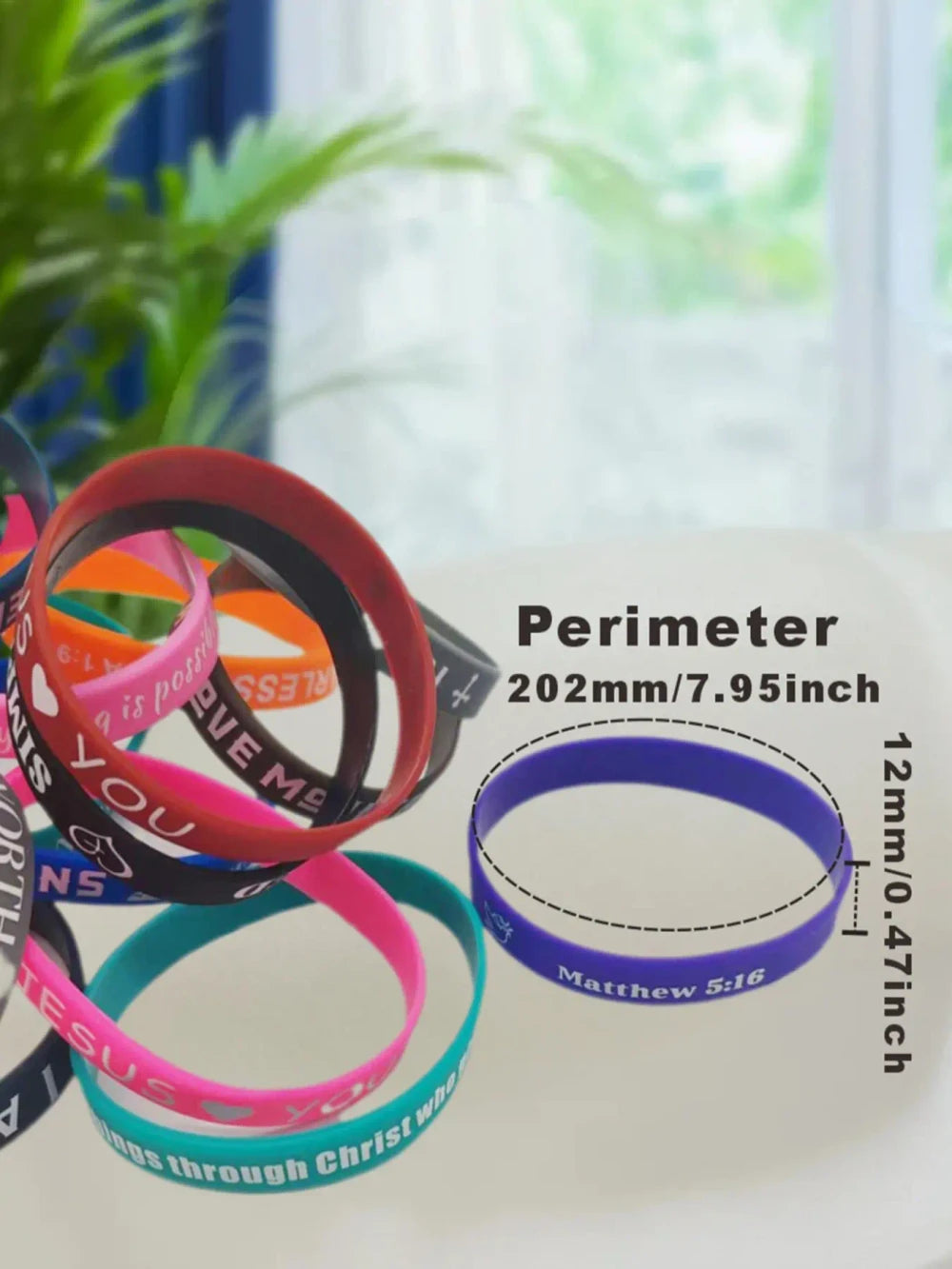Silicone Bible Verse Bracelets