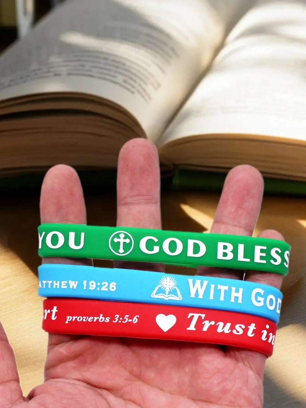 Silicone Bible Verse Bracelets