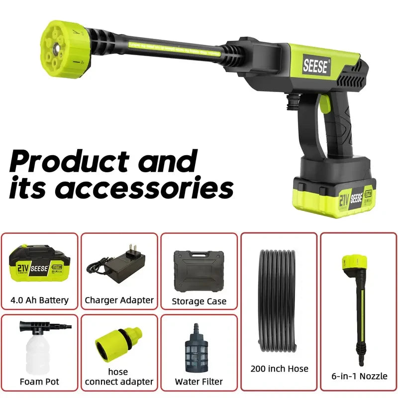 Cordless Portable Pressure Washer
