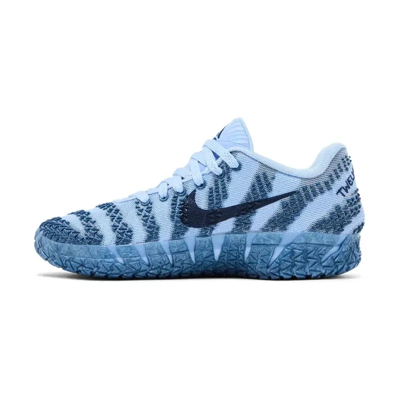 Light Blue Knit Walking Shoes