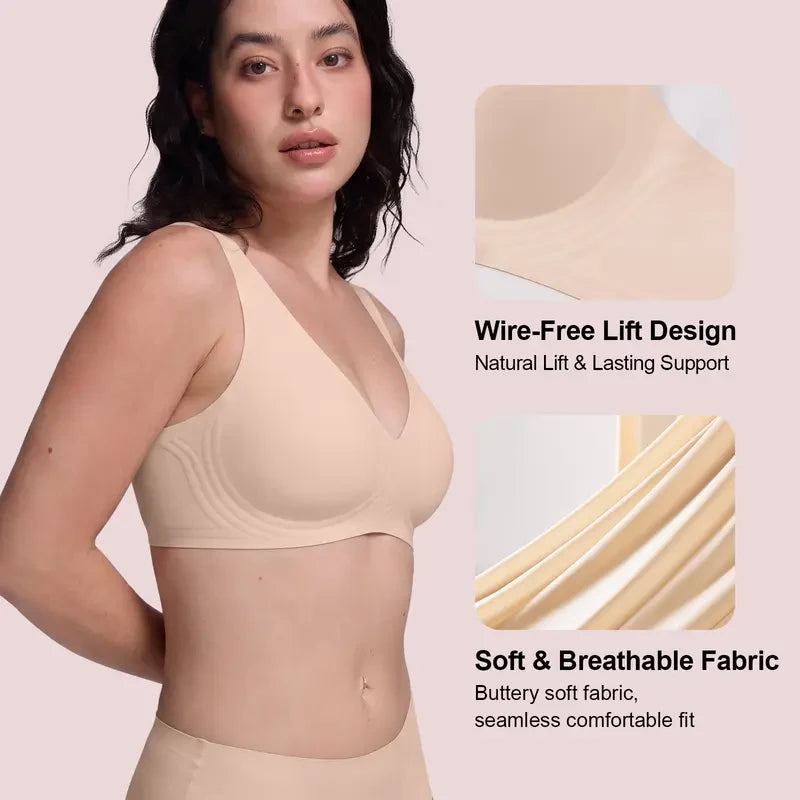 Seamless Wireless Push Up Bralette