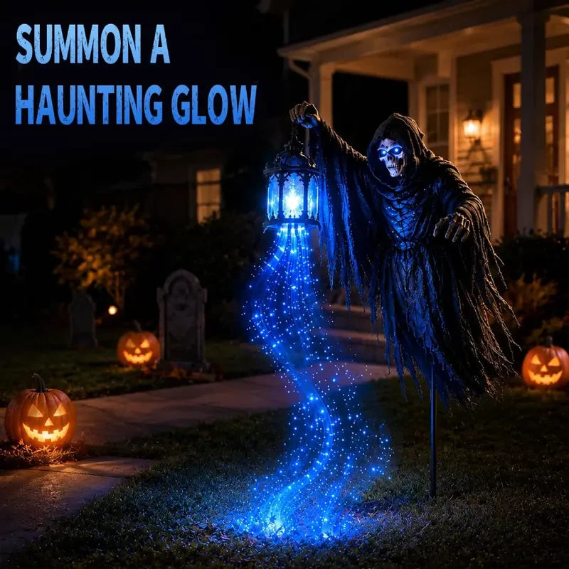 Lighted Grim Reaper Ghost Yard Decoration