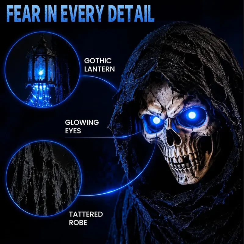 Lighted Grim Reaper Ghost Yard Decoration