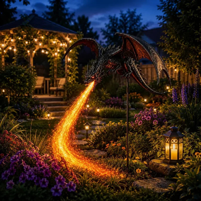 Flying Dragon Solar Garden Light