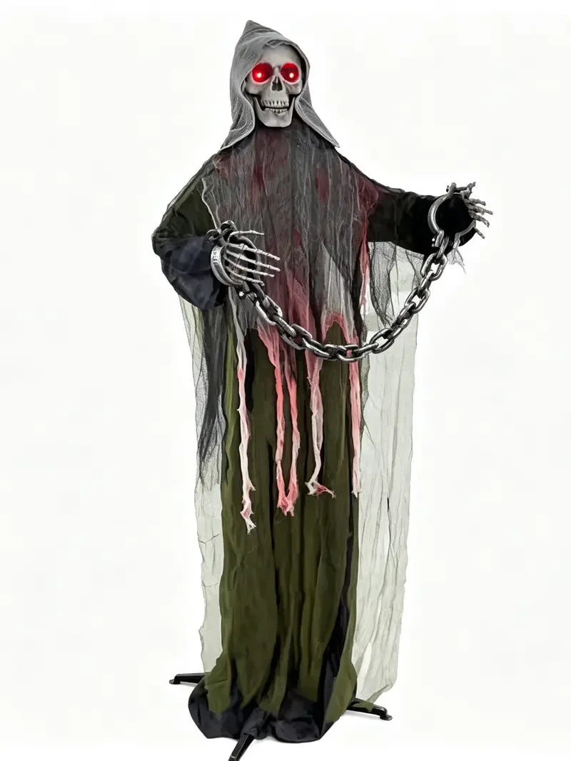 FLACCHI Animated Halloween Skeleton Ghost