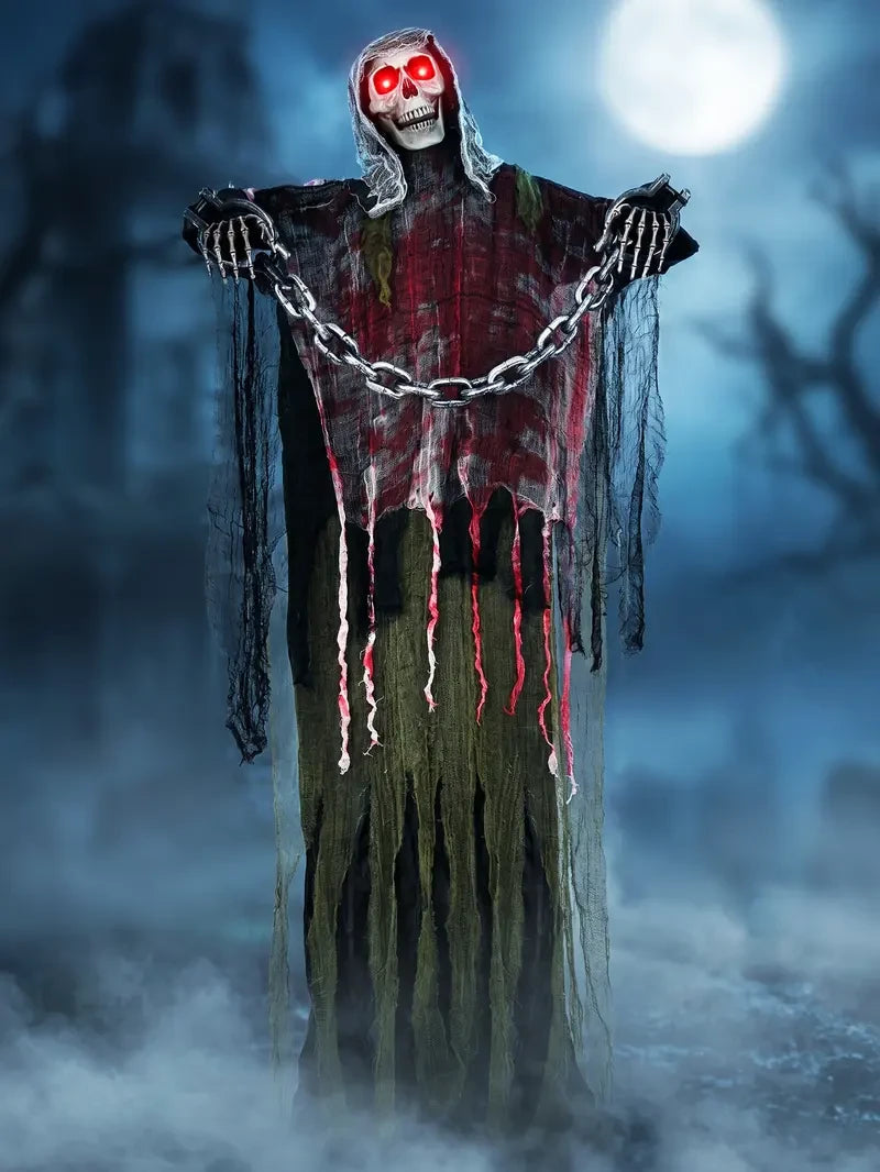 FLACCHI Animated Halloween Skeleton Ghost