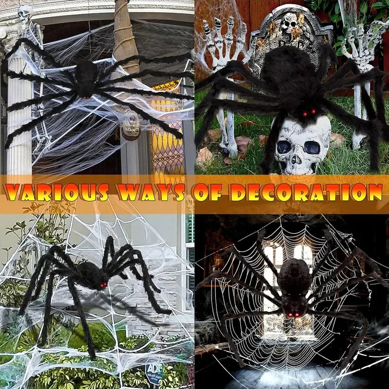 Giant Light Up Halloween Spider Web