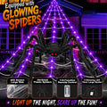Giant Light Up Halloween Spider Web