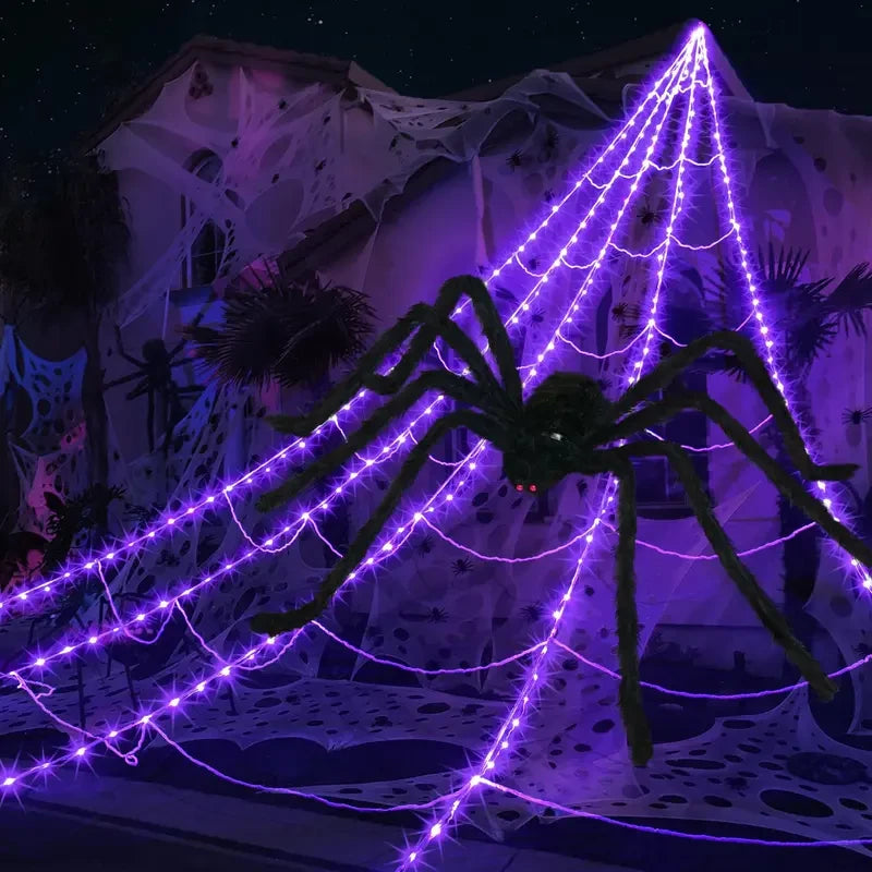 Halloween Spider Web Lights