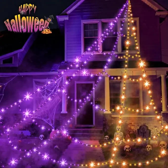 Halloween Spider Web Lights