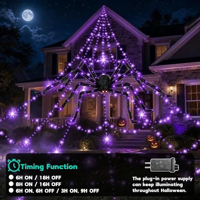 Halloween Spider Web Lights