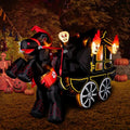 Halloween Inflatable Carriage, 8ft Spider, or 9ft UFO Yard Decoration