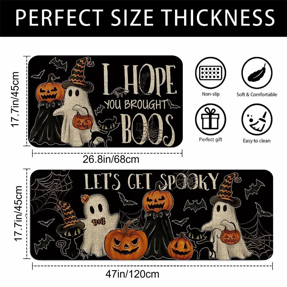 Halloween Kitchen Rug Set