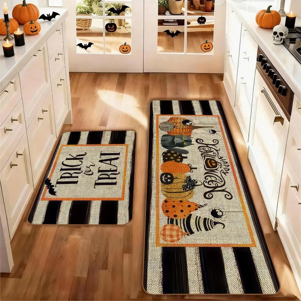 Halloween Kitchen Rug Set