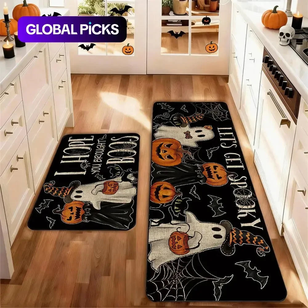 Halloween Kitchen Rug Set