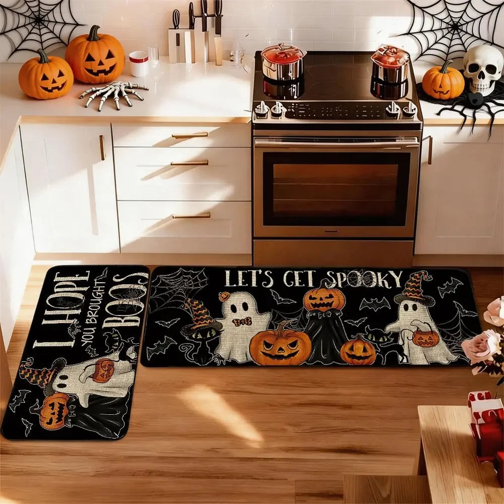 Halloween Kitchen Rug Set