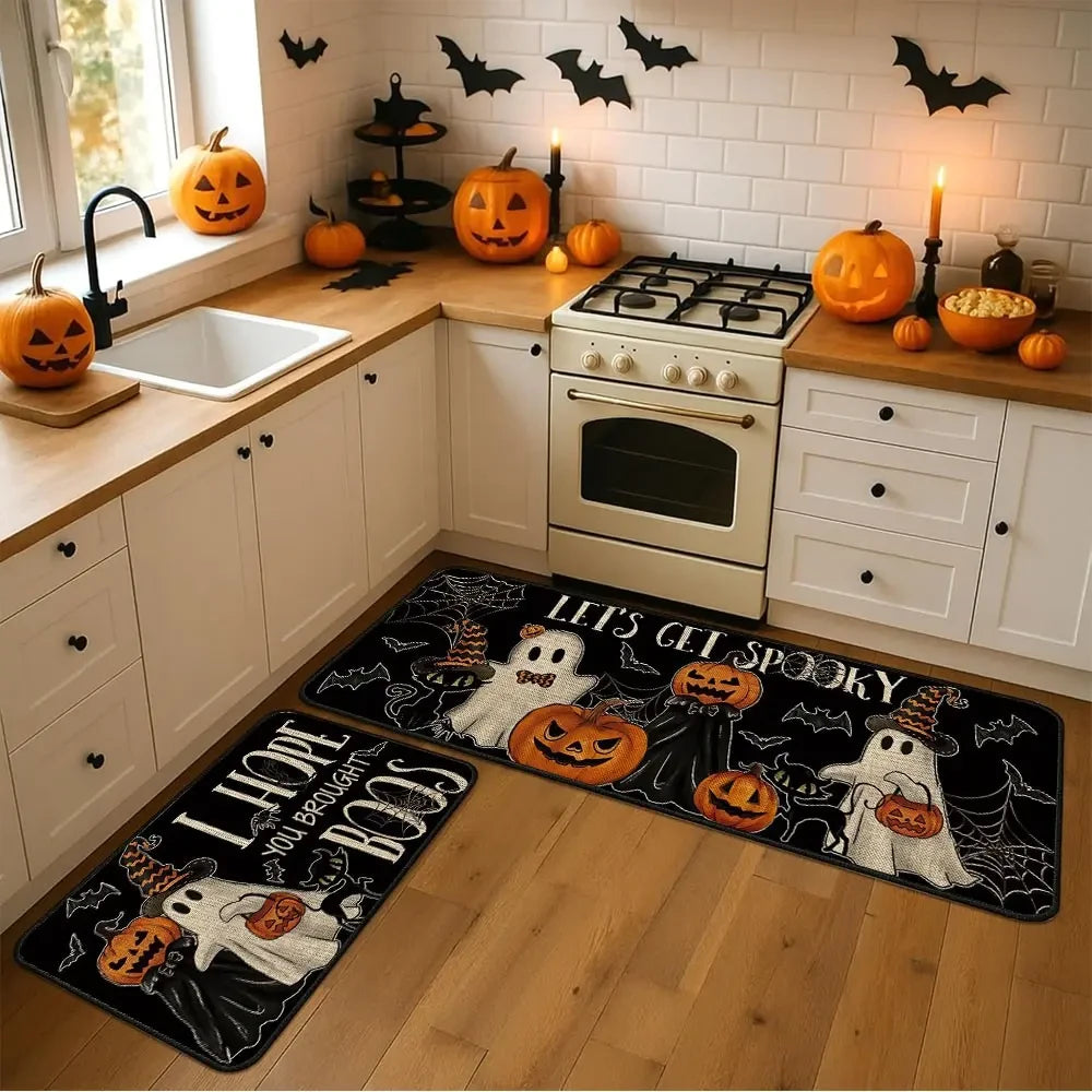 Halloween Kitchen Rug Set
