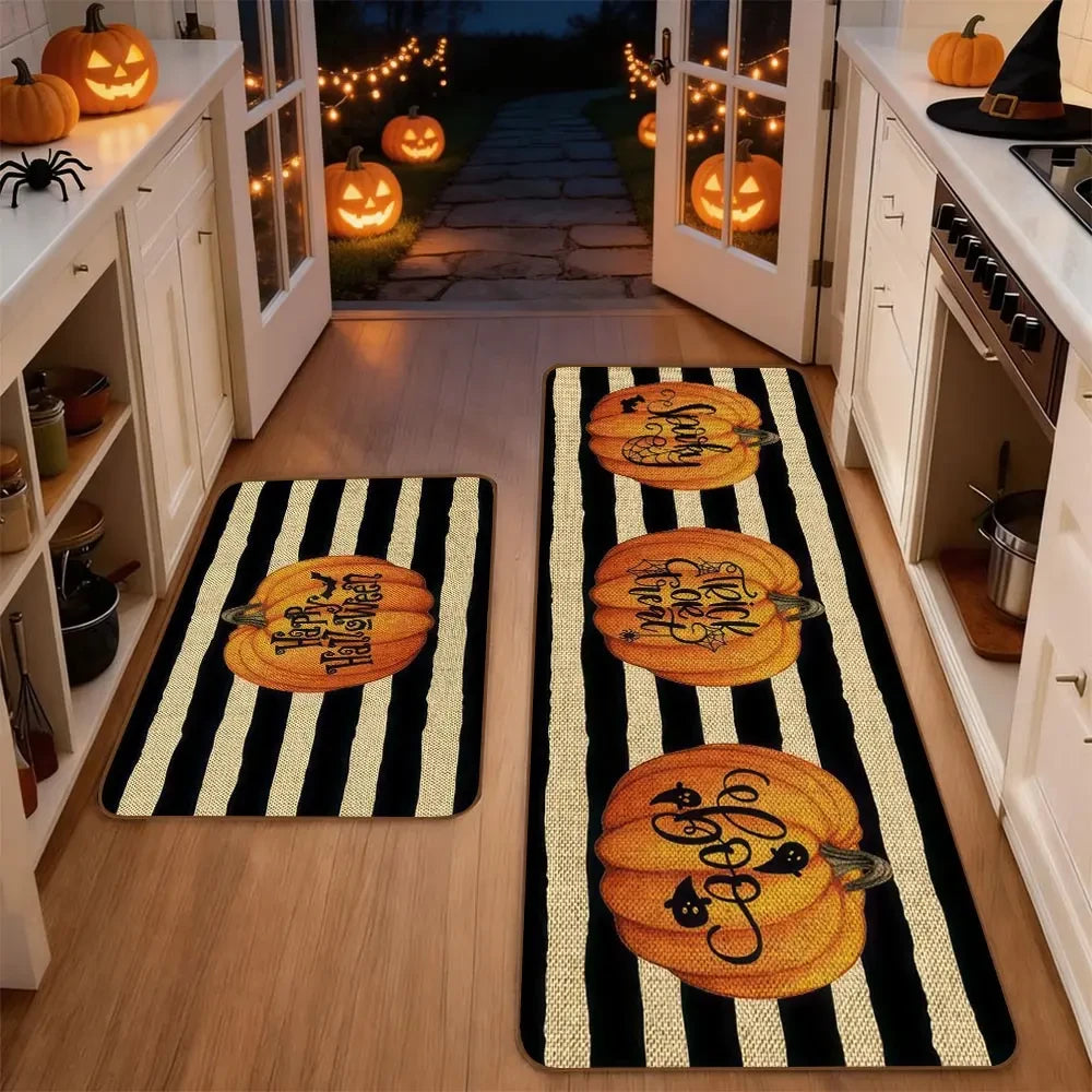Halloween Kitchen Rug Set