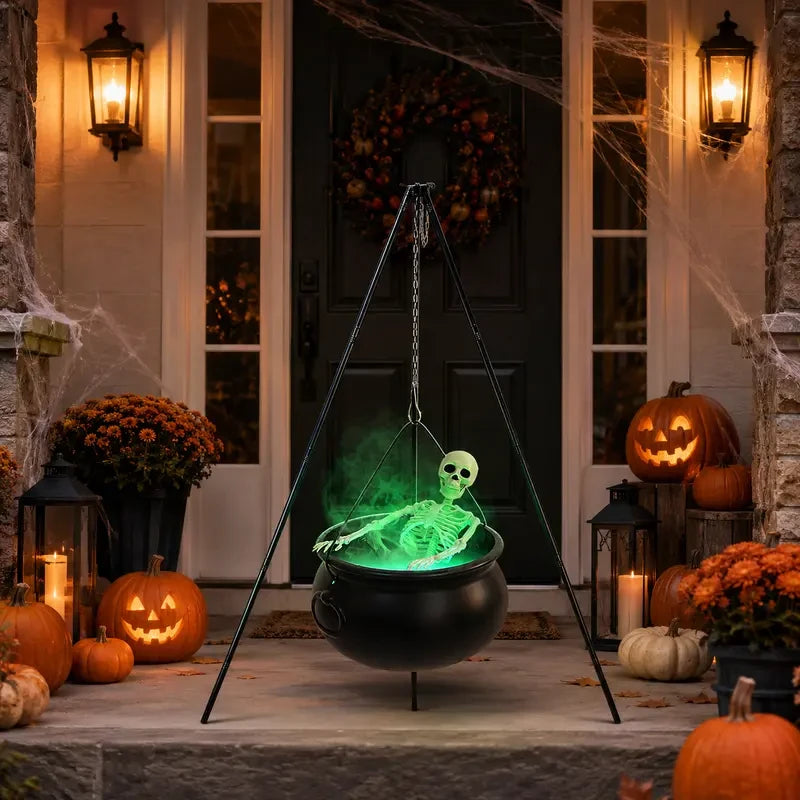 Large Spooky Halloween Tripod Cauldron