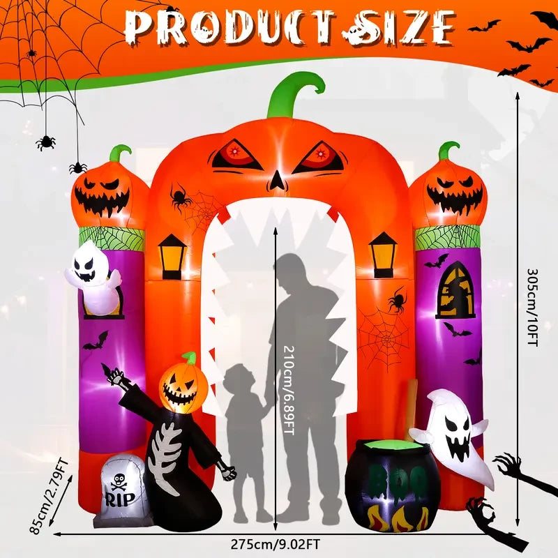Giant Inflatable Pumpkin Halloween Decor