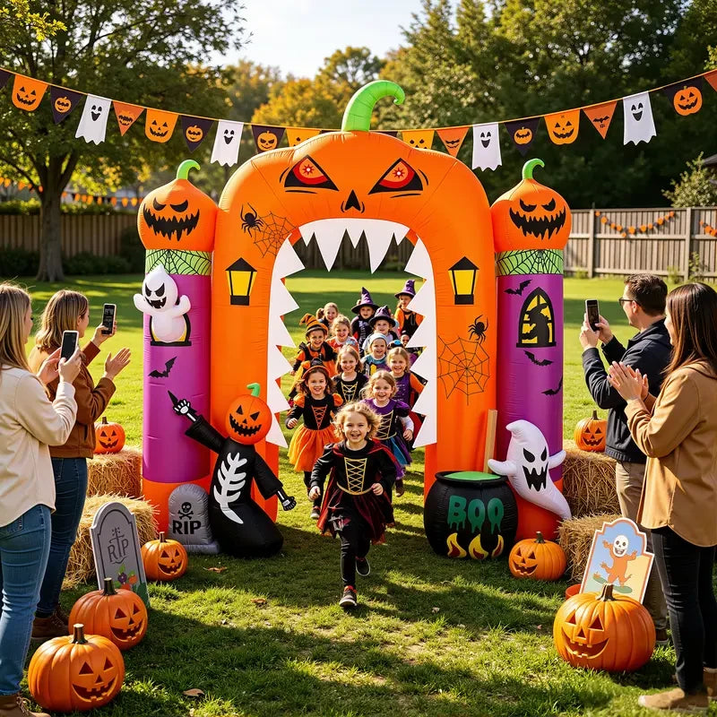 Giant Inflatable Pumpkin Halloween Decor