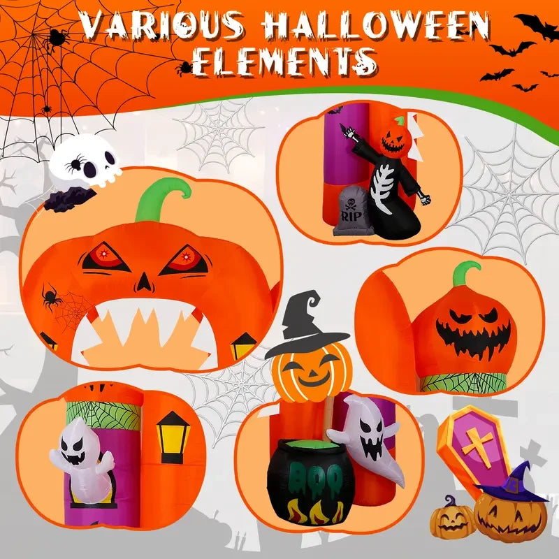 Giant Inflatable Pumpkin Halloween Decor