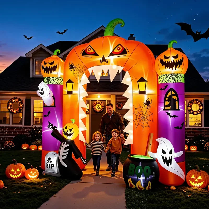 Giant Inflatable Pumpkin Halloween Decor
