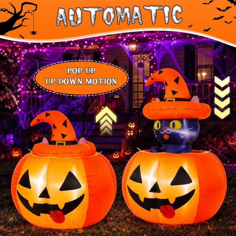 Giant Inflatable Pumpkin Halloween Decor