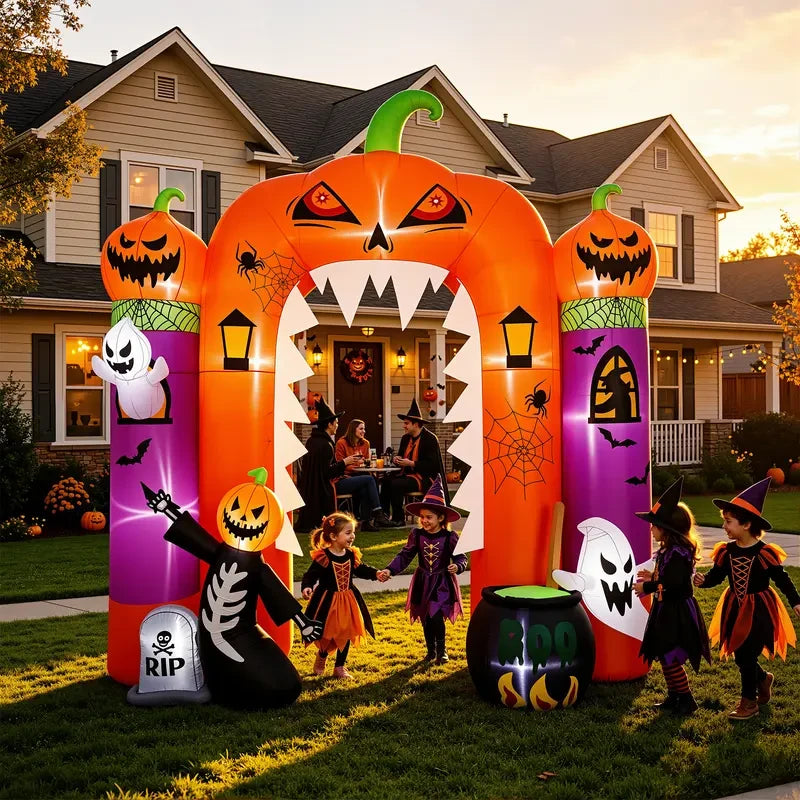 Giant Inflatable Pumpkin Halloween Decor